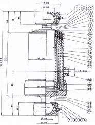 Kippzylinder 4 Stufig, Hub 1100 mm 9120 
